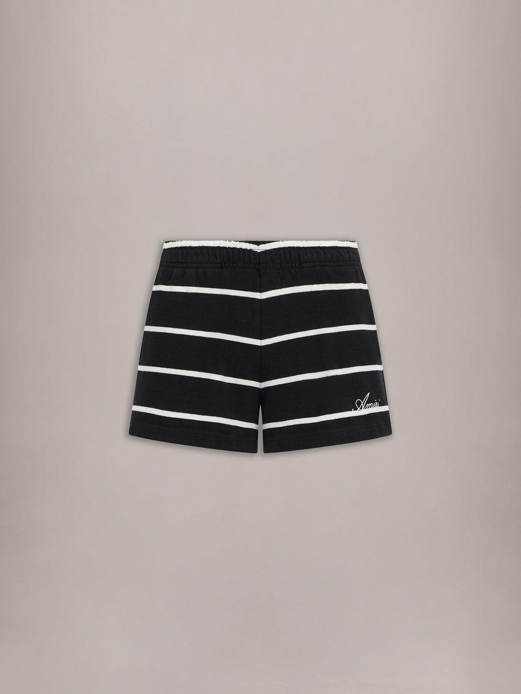 WOMEN - WOMEN'S STRIPED SWEATSHORT - Black