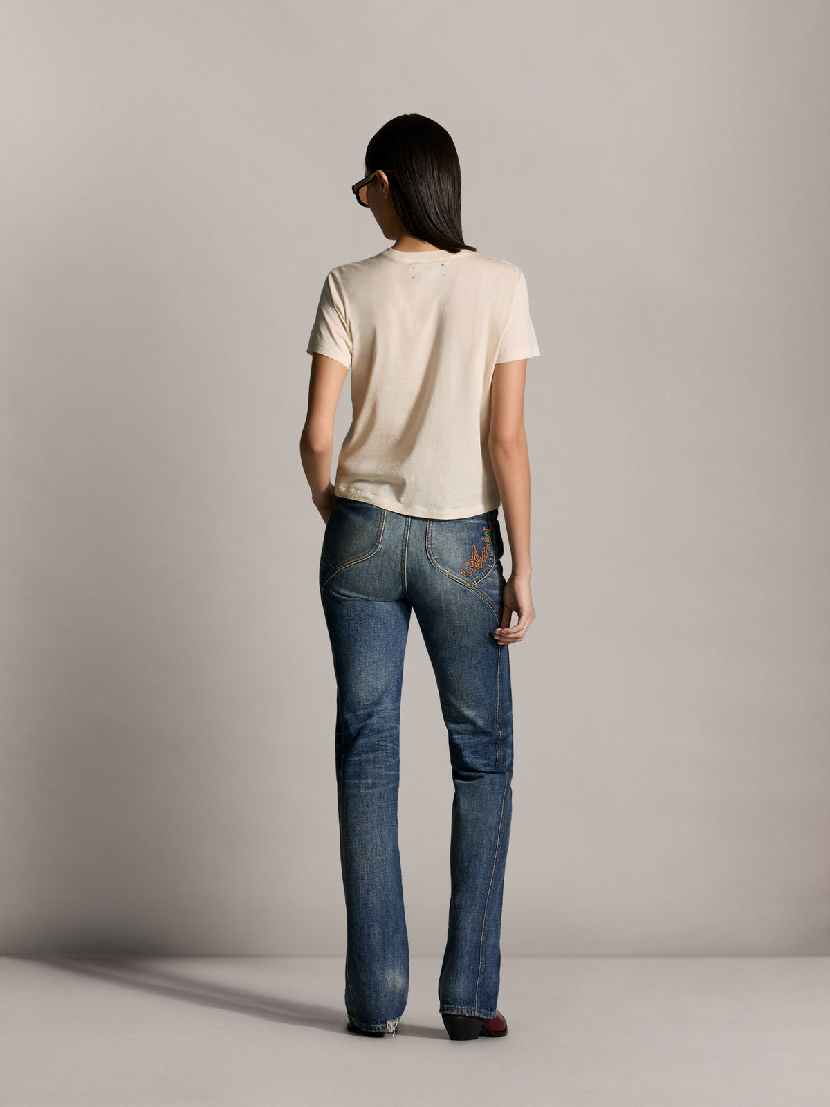 WOMEN - WOMEN'S AMIRI HEART TEE - Alabaster