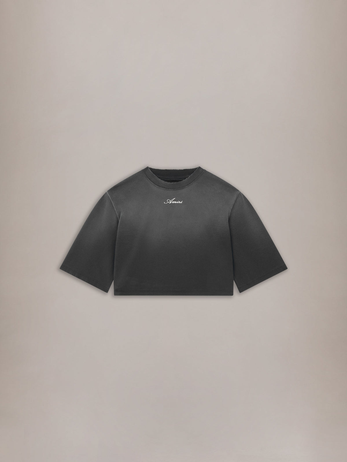WOMEN - WOMEN'S AMIRI CROPPED TEE - Black