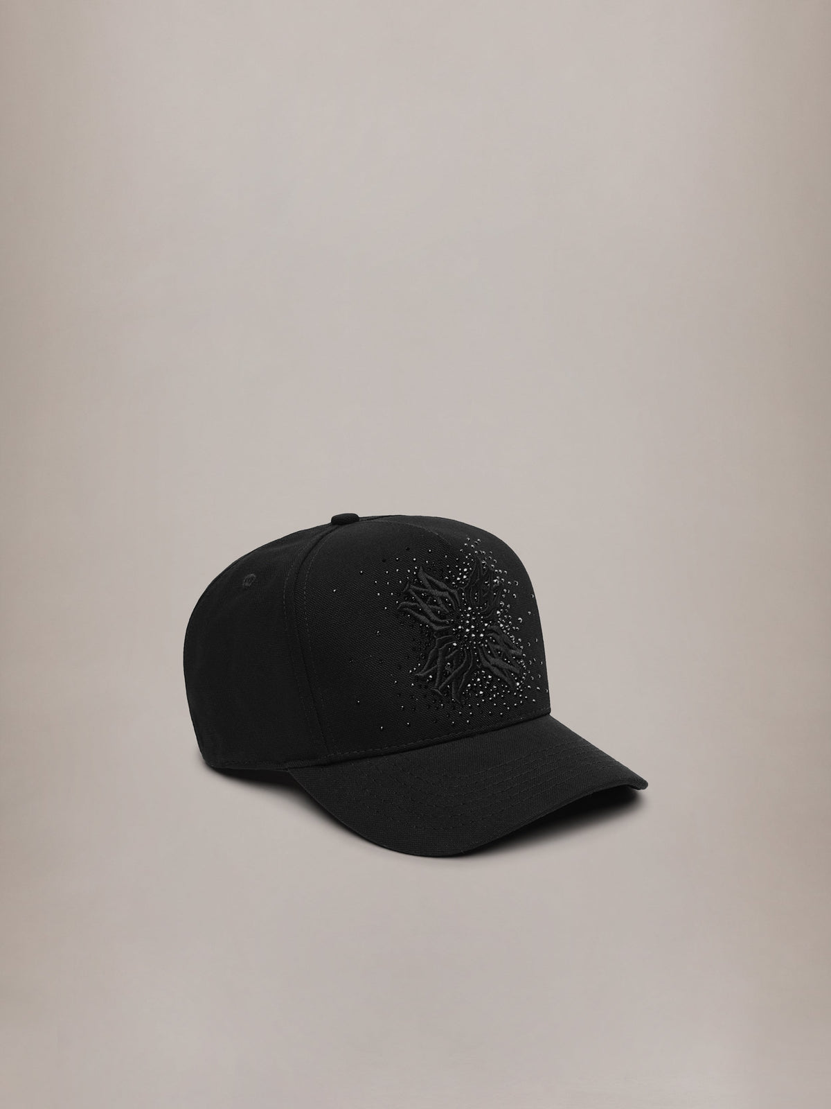MA QUAD CRYSTAL CANVAS HAT - Black