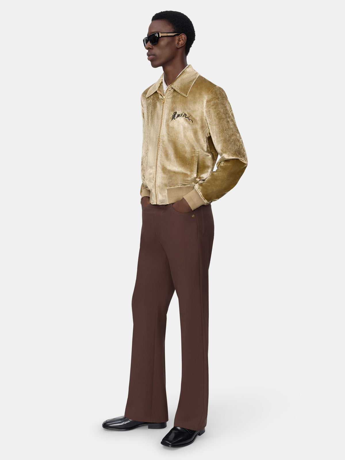 BOOT CUT PANT - DARK BROWN