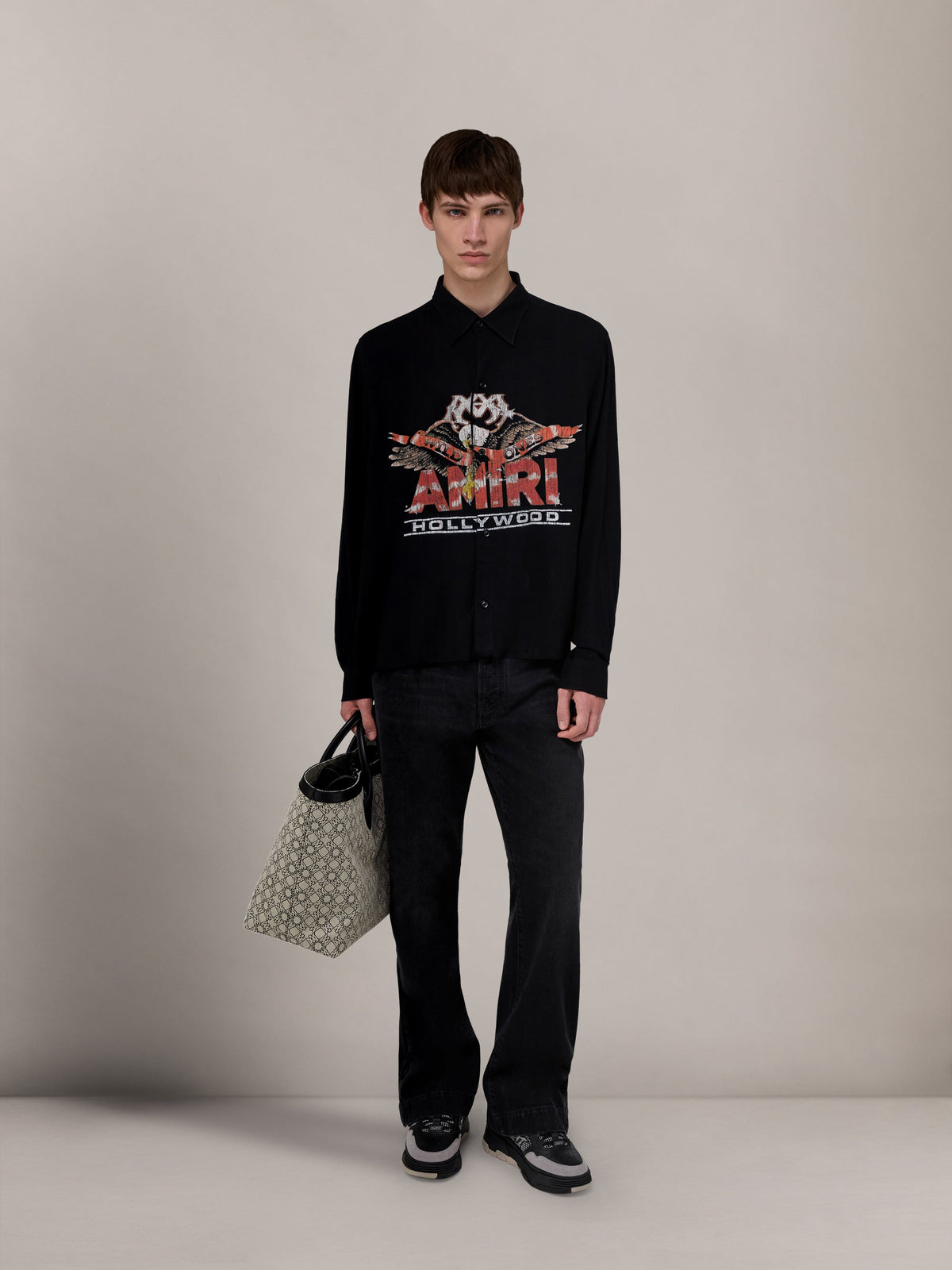 MA EAGLE LONG SLEEVE SHIRT - Black