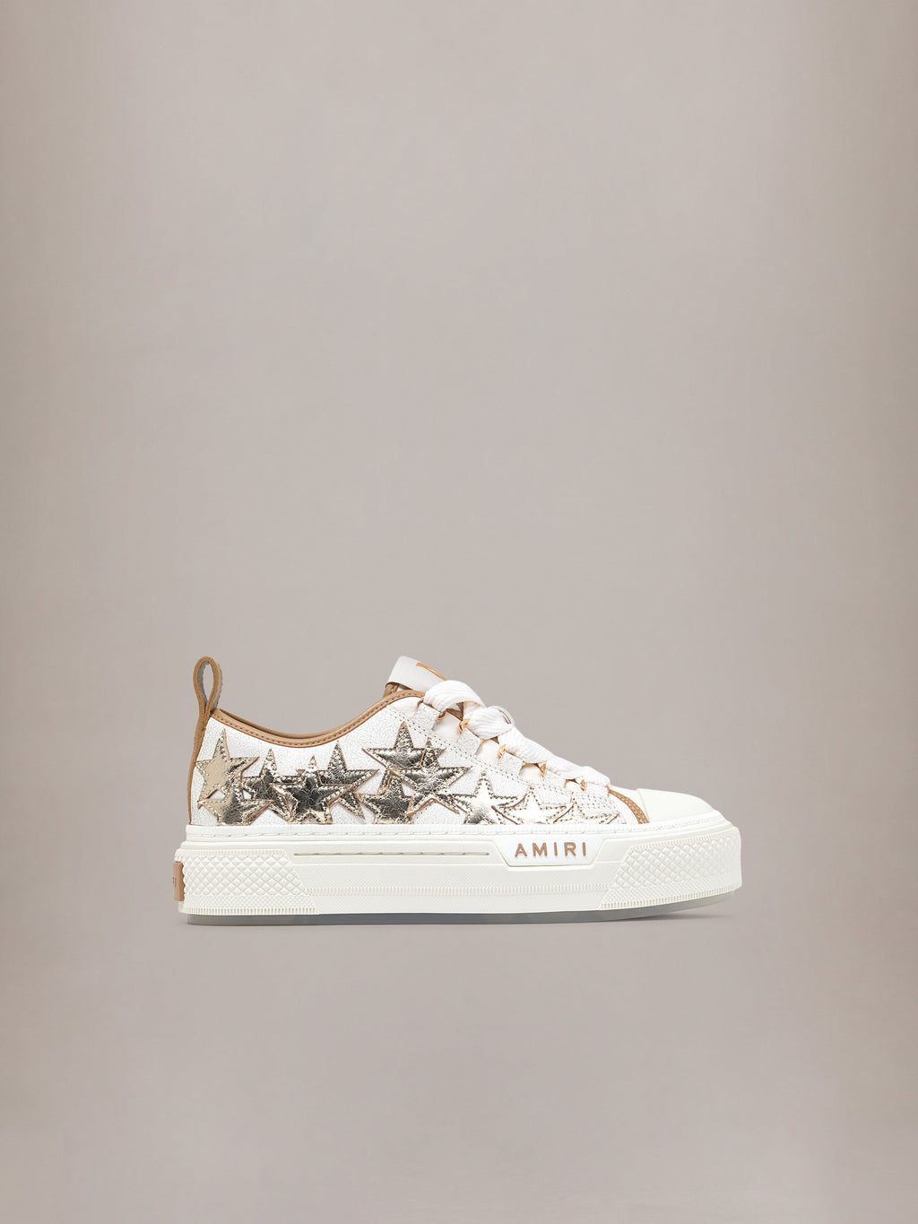 WOMEN - WOMEN'S METALLIC STARS COURT LOW - Dark Brown