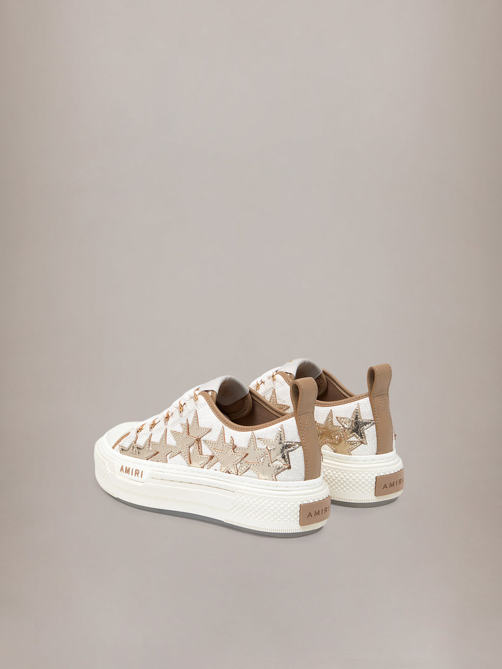 WOMEN - WOMEN'S METALLIC STARS COURT LOW - Dark Brown