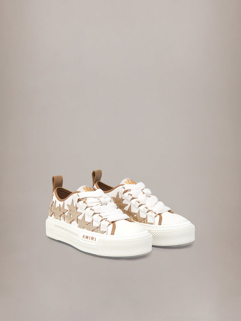 WOMEN - WOMEN'S METALLIC STARS COURT LOW - Dark Brown