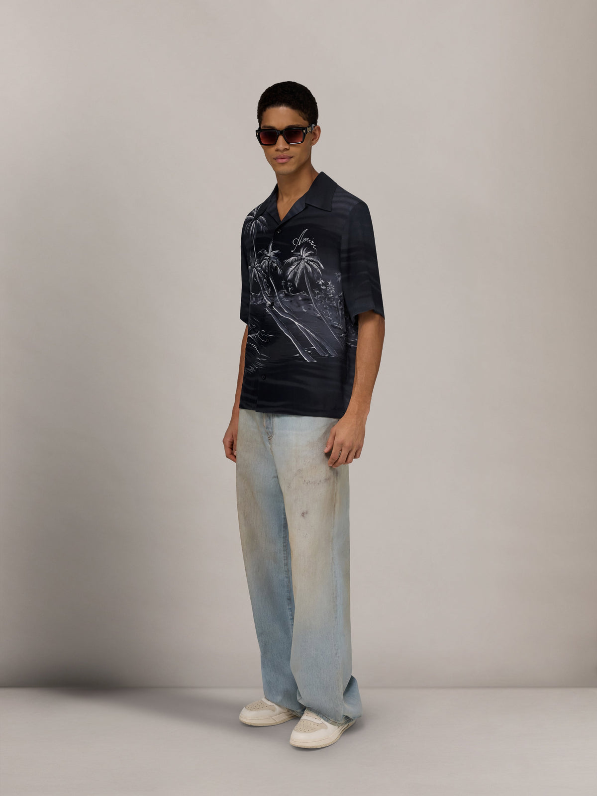 PALMS CAMP SHIRT - Black