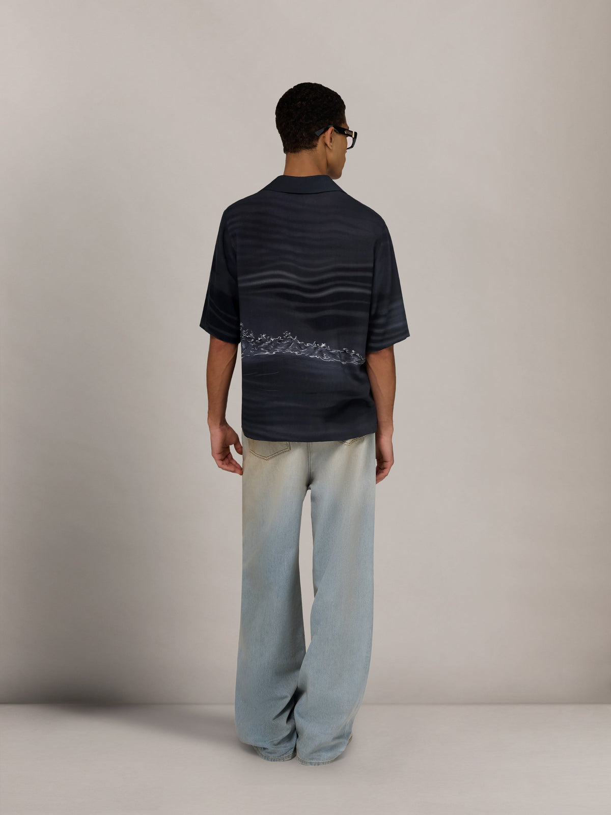 PALMS CAMP SHIRT - Black
