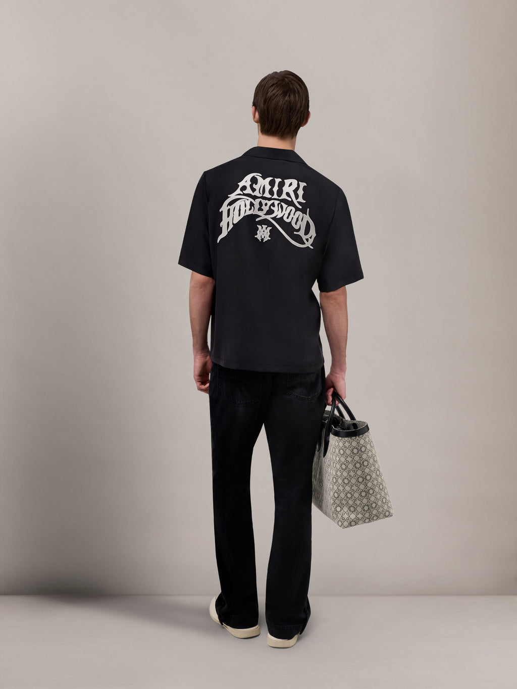 AMIRI HOLLYWOOD CAMP SHIRT - Black