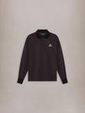 MA OVERSIZED LONG SLEEVE POLO - Black