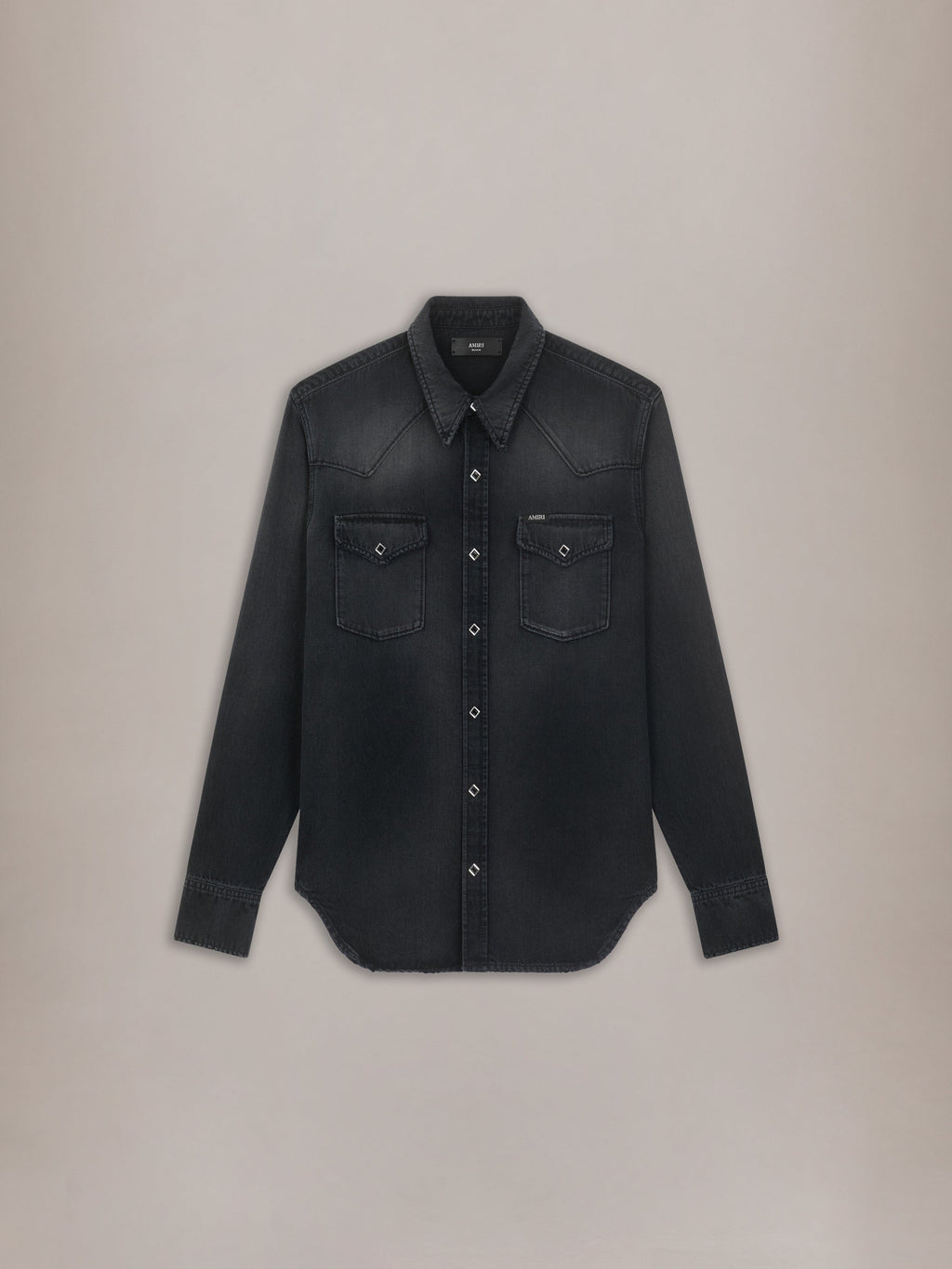 WESTERN DENIM LONG SLEEVE SHIRT - Midnight