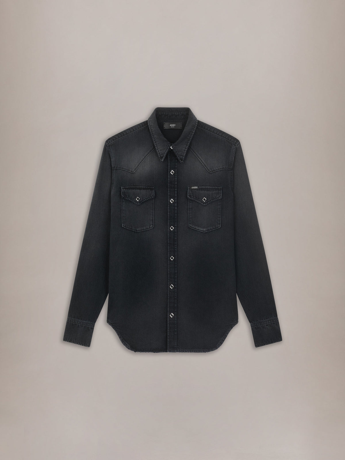 WESTERN DENIM LONG SLEEVE SHIRT - Midnight