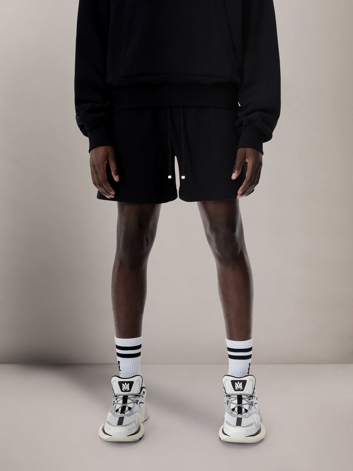 AMIRI EMBROIDERED SHORT - Black