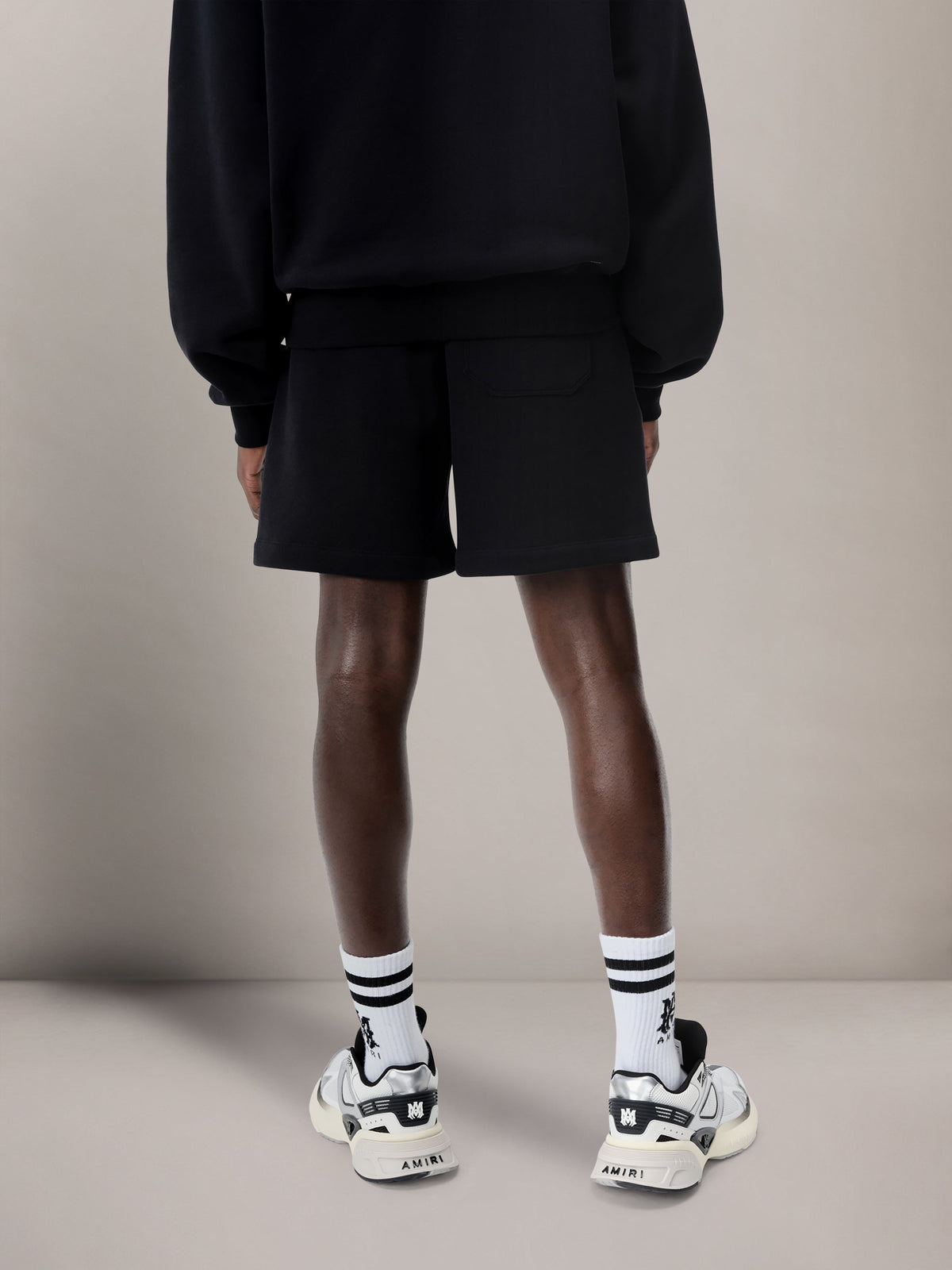 AMIRI EMBROIDERED SHORT - Black