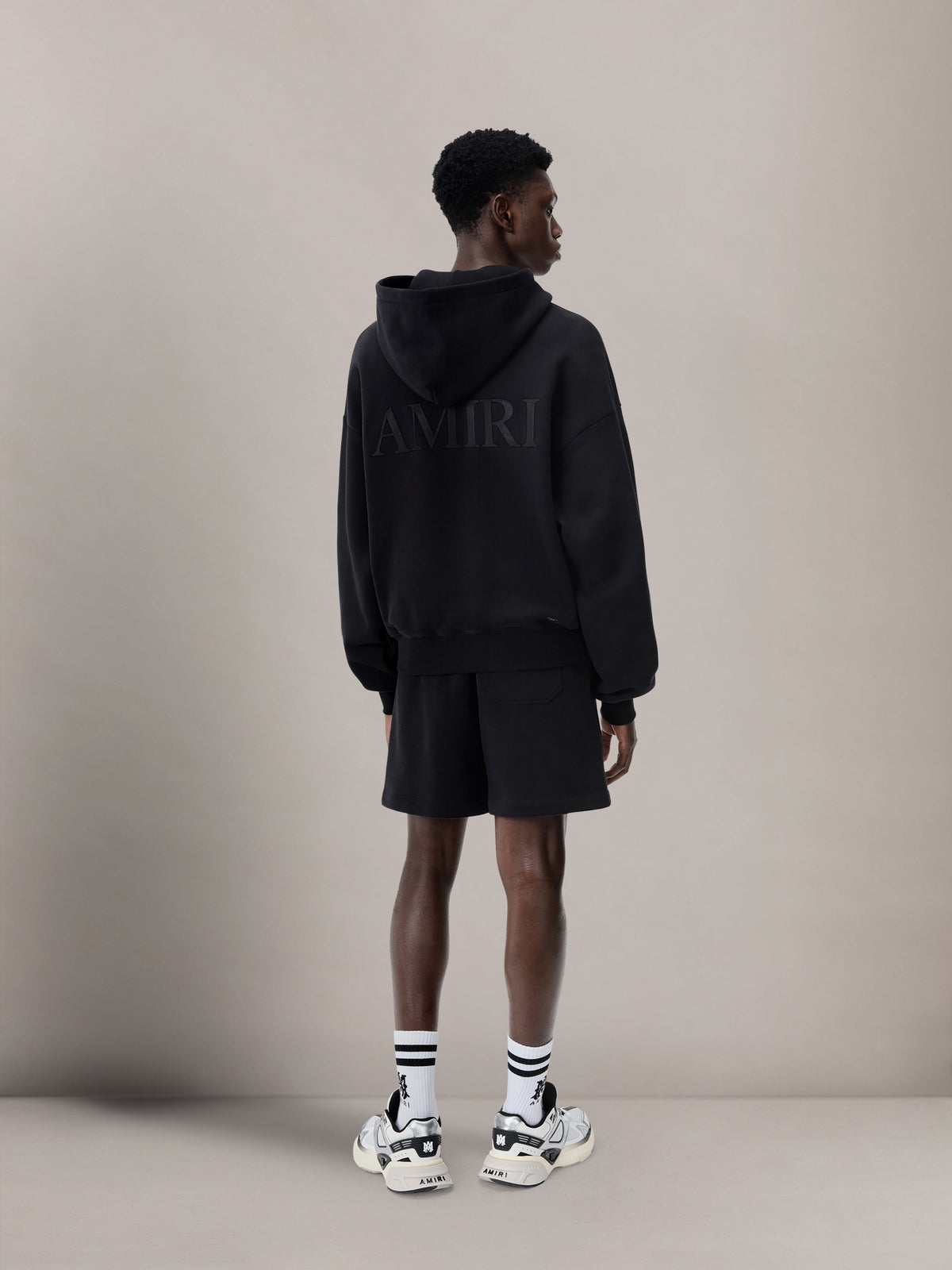 AMIRI EMBROIDERED SHORT - Black
