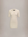WOMEN - WOMEN'S AMIRI CROCHET MINI DRESS - Alabaster