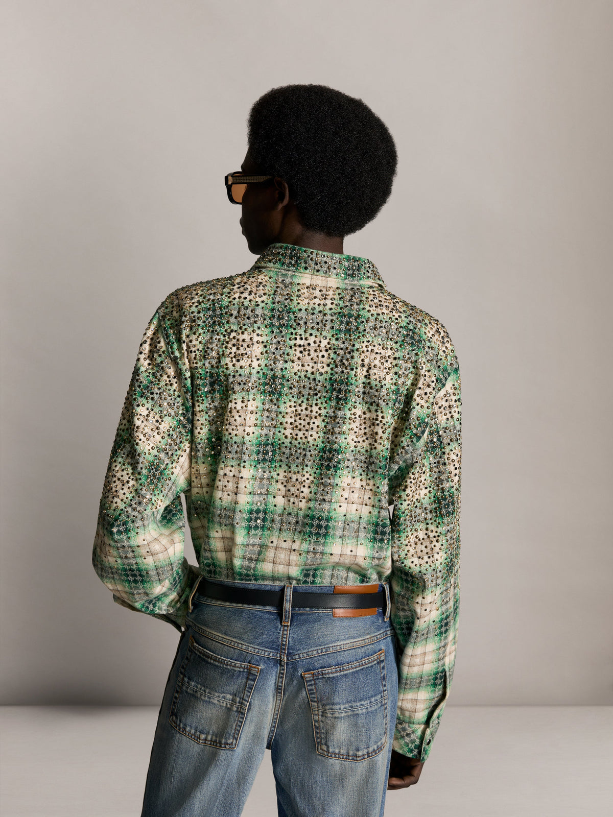 CRYSTAL OVERSIZED WESTERN FLANNEL - Deep Olive