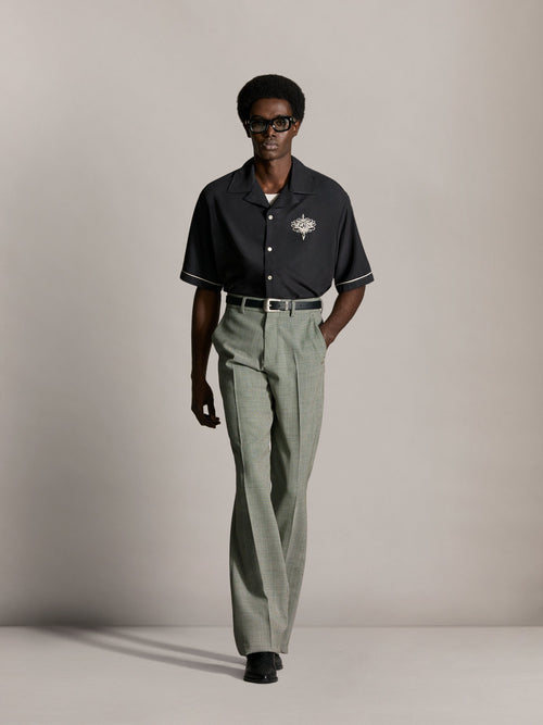 AMIRI LASSO OVERSIZED CAMP SHIRT - Black