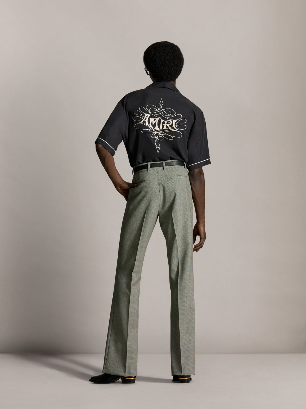AMIRI LASSO OVERSIZED CAMP SHIRT - Black