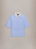 MA QUAD ZIP TOWELING POLO - Skyline Blue