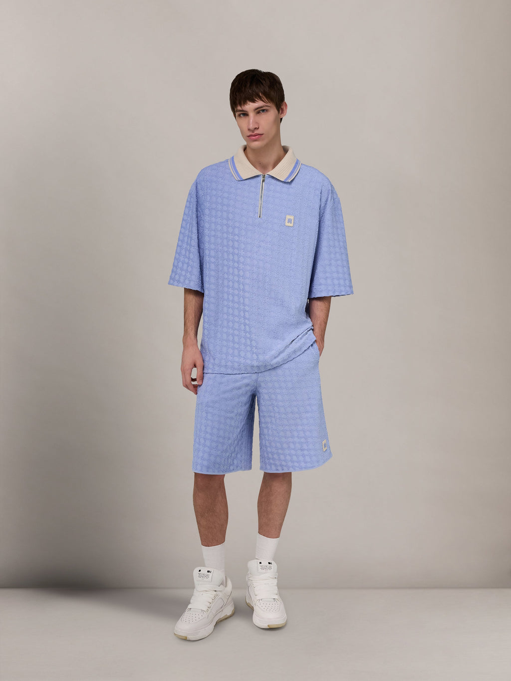 MA QUAD TOWELING SHORT - Skyline Blue