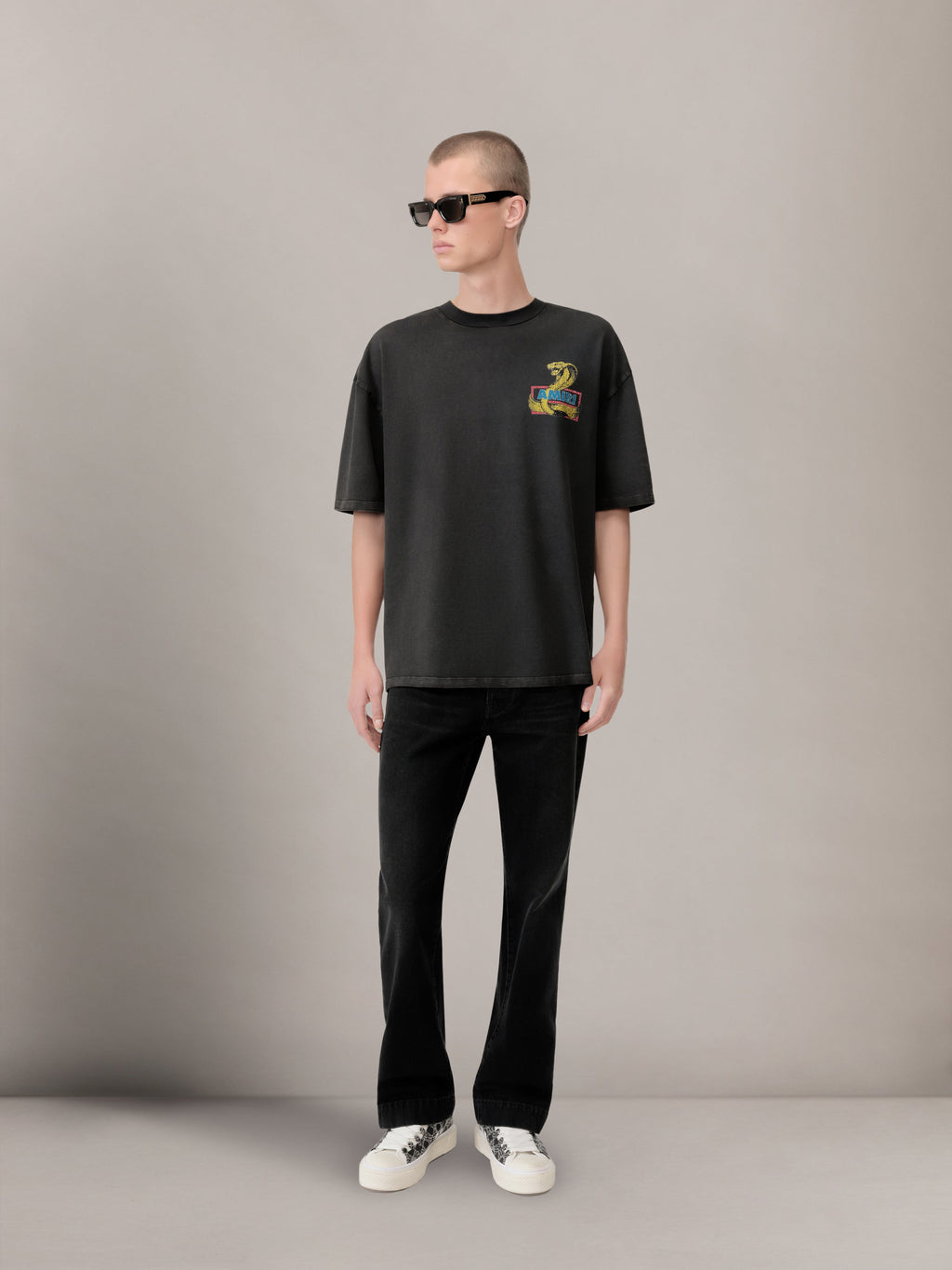 STRAIGHT FLARE JEAN - Vintage Black