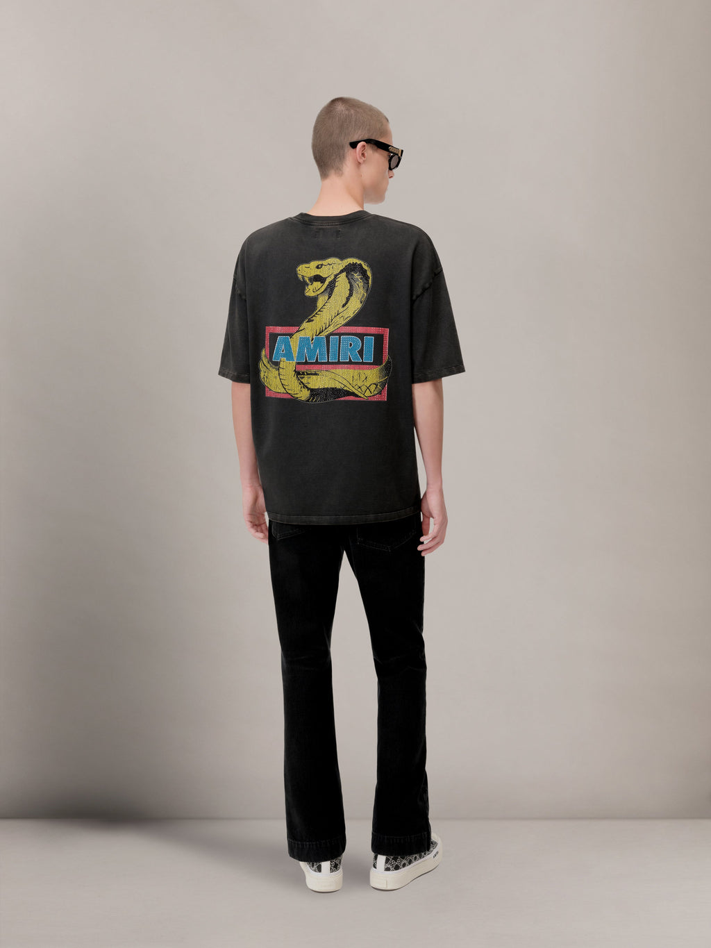 STRAIGHT FLARE JEAN - Vintage Black