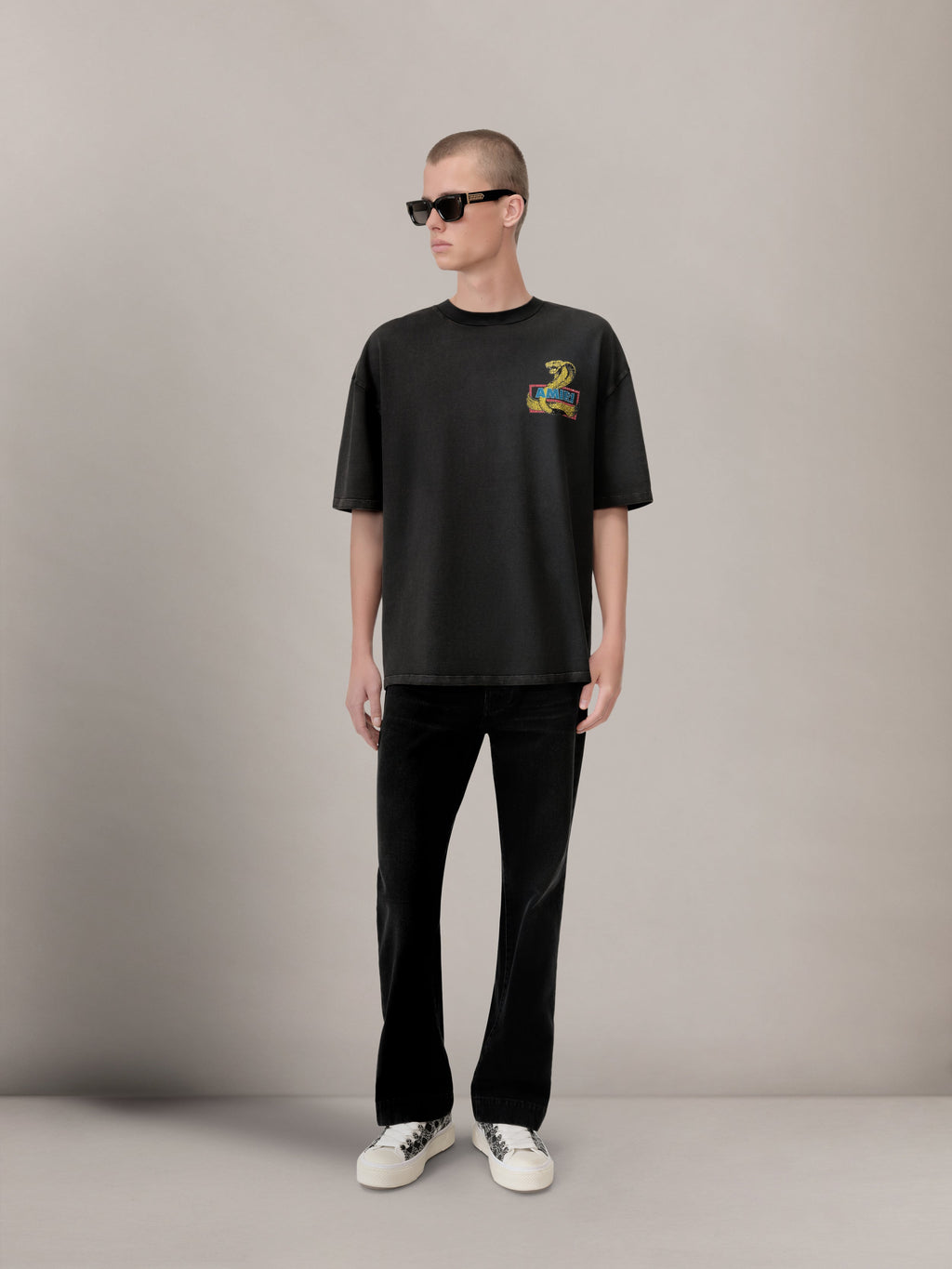 STRAIGHT FLARE JEAN - Vintage Black