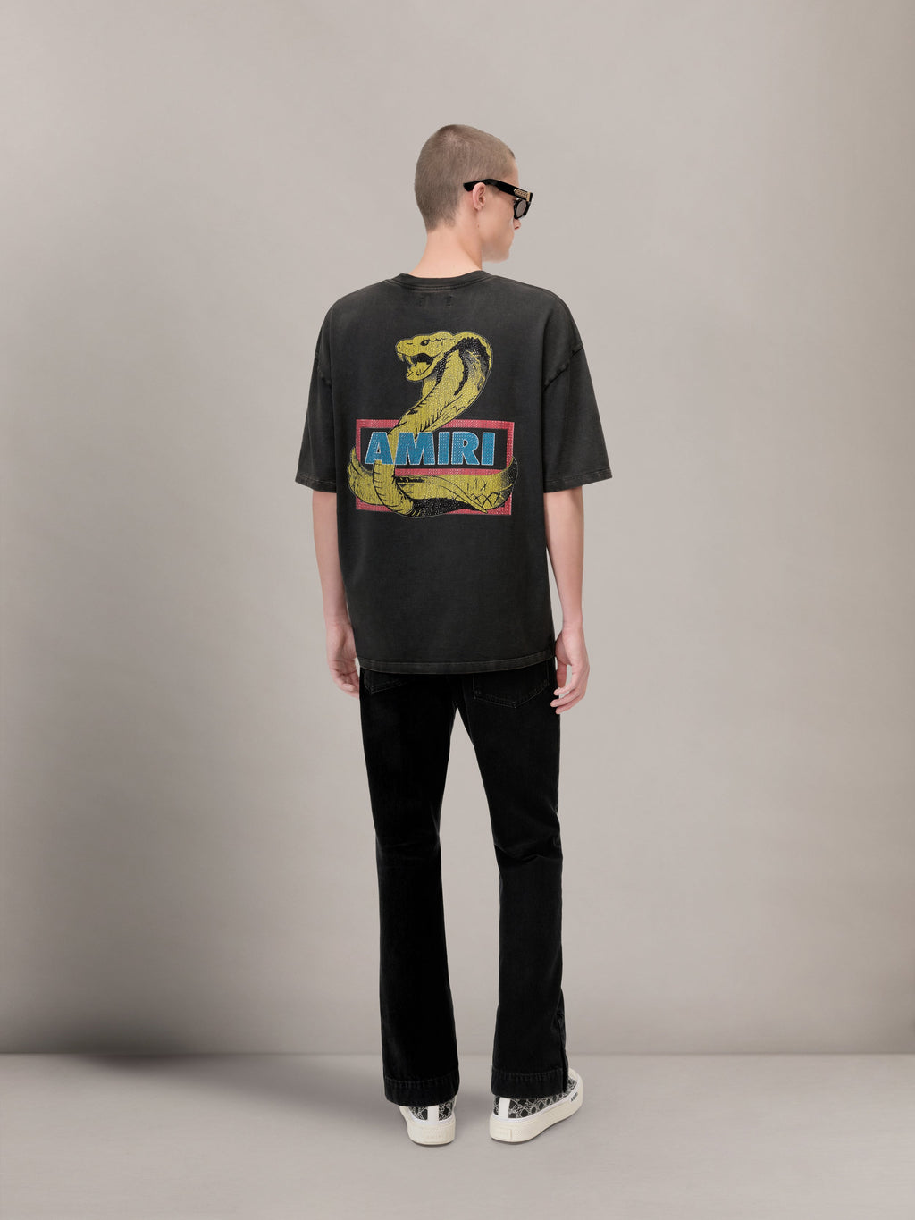 STRAIGHT FLARE JEAN - Vintage Black