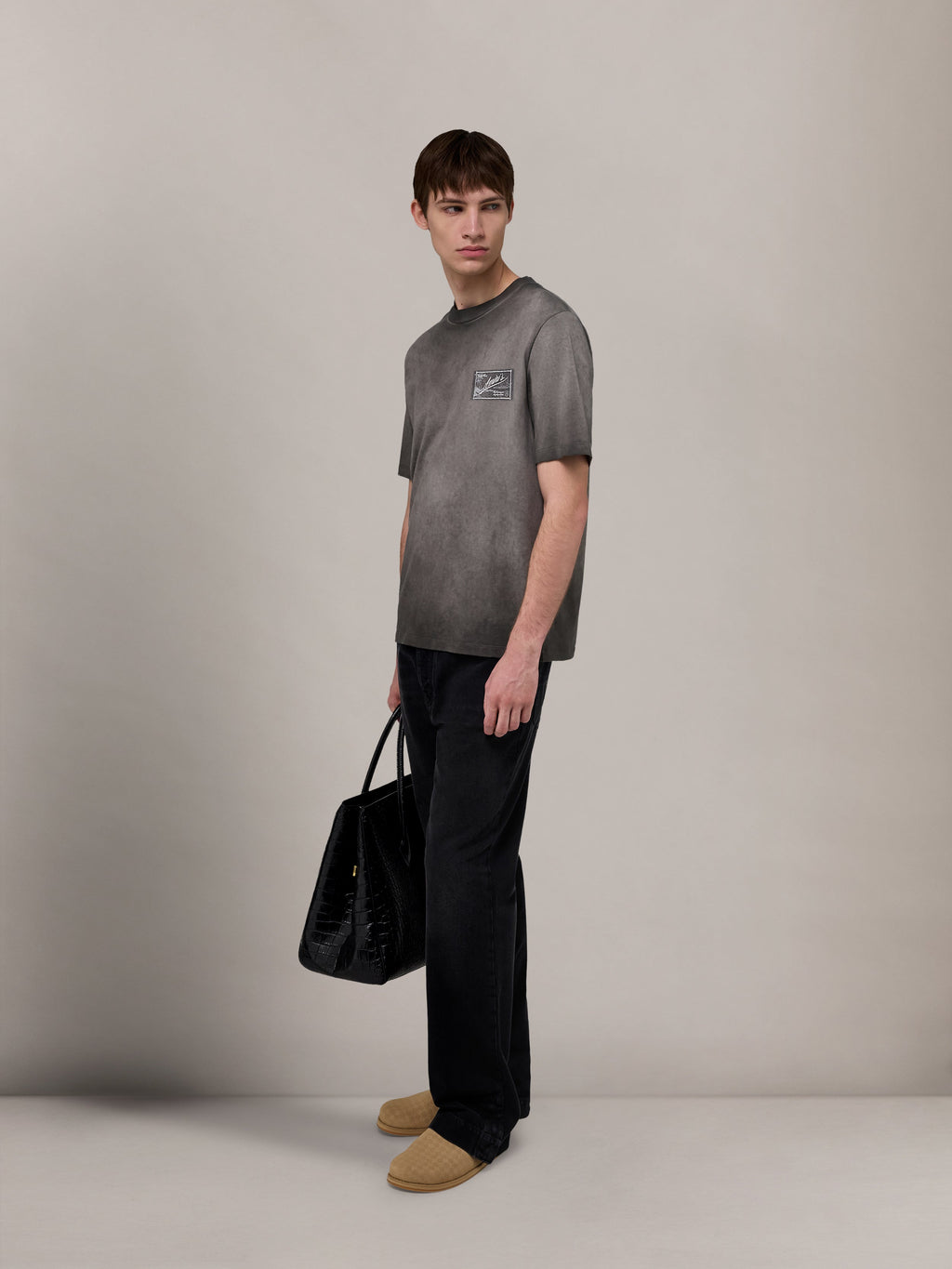 AMIRI QUALITY GOODS LABEL TEE - Black