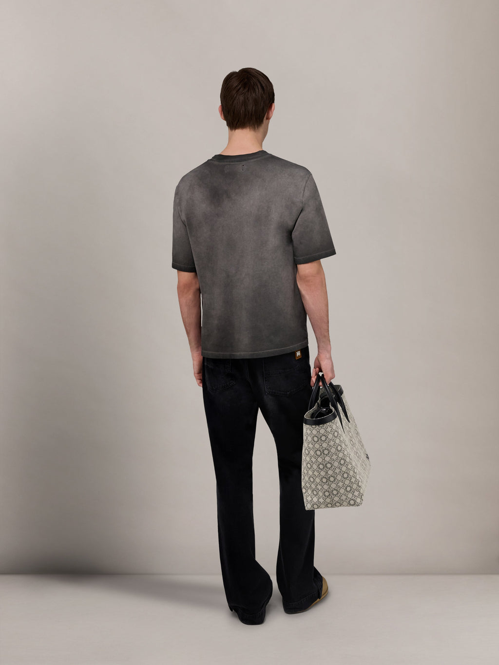FADED POCKET BOX TEE - Black