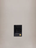CROC EMBOSSED PASSPORT HOLDER - BLACK