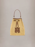 WOMEN - WOMEN'S RAFFIA MICRO MA BUCKET BAG - Natural