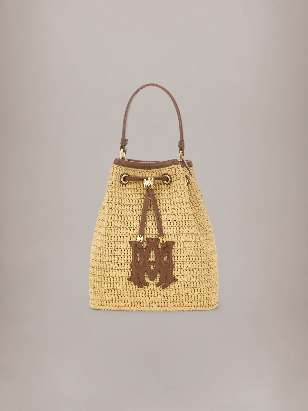WOMEN - WOMEN'S RAFFIA MICRO MA BUCKET BAG - Natural