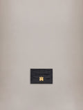 CROC EMBOSSED CARD HOLDER - BLACK
