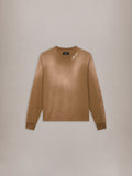 AMIRI SCRIPT OVERSIZED LONG SLEEVE TEE - Coffee