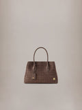 WOMEN - WOMEN'S SUEDE CROC HONEY 40 TOTE - Dark Brown