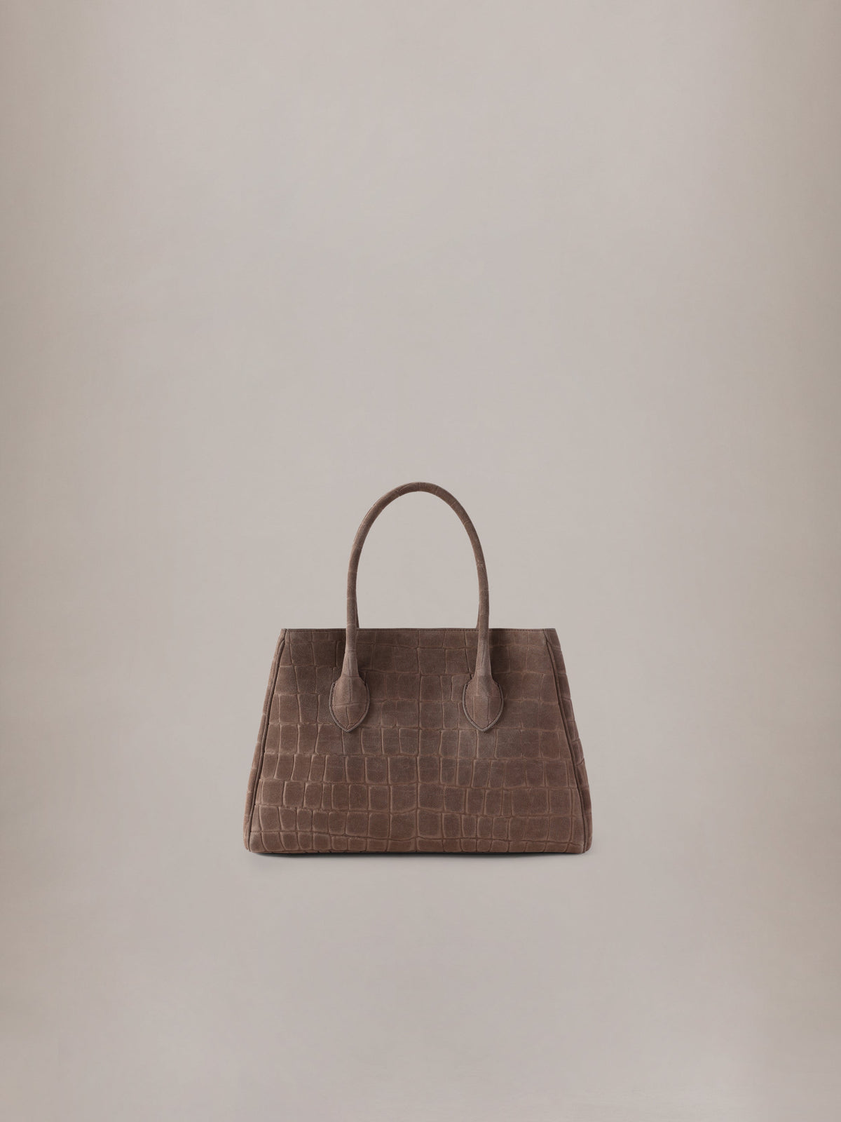 WOMEN - WOMEN'S SUEDE CROC HONEY 40 TOTE - Dark Brown