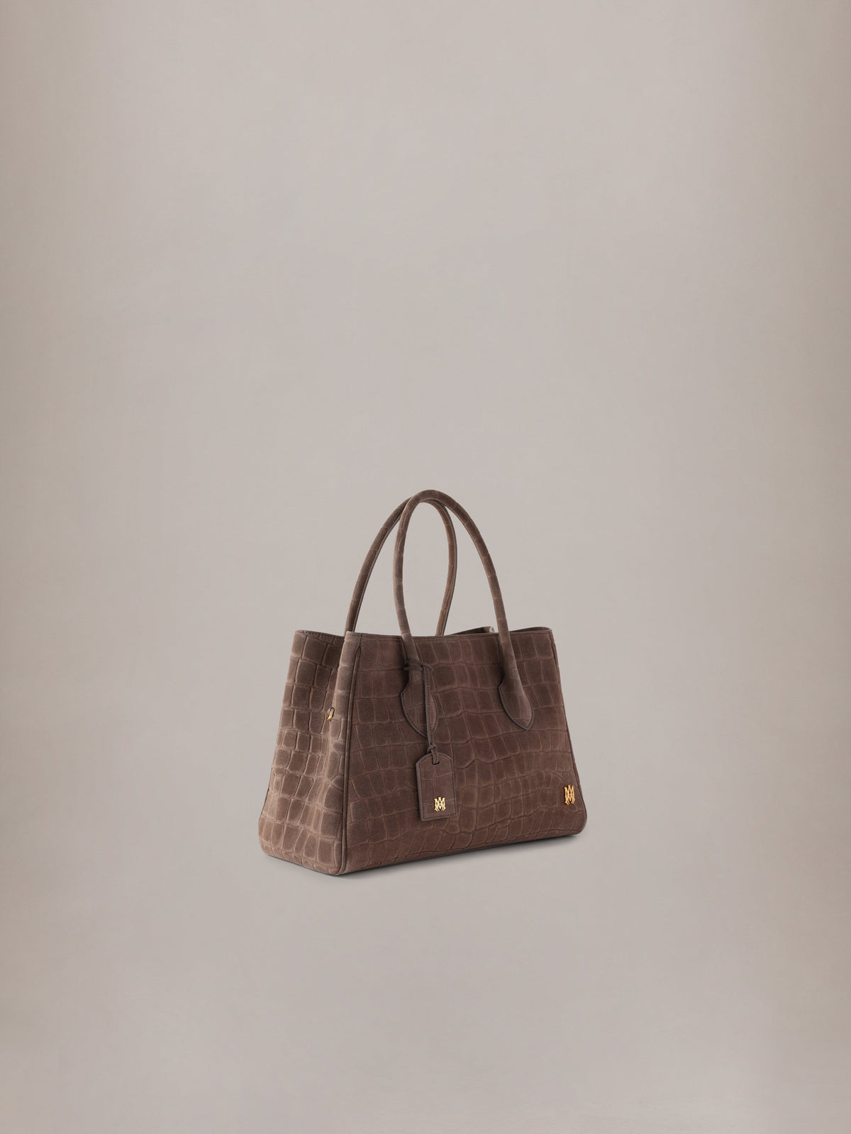 WOMEN - WOMEN'S SUEDE CROC HONEY 40 TOTE - Dark Brown
