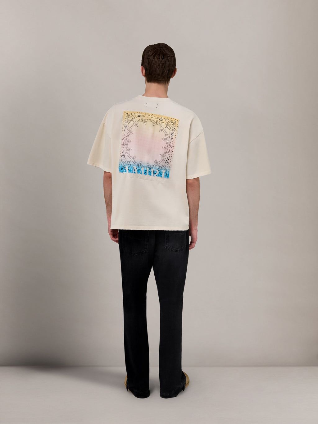 BANDANA PATCH OVERSIZED TEE - Ivory