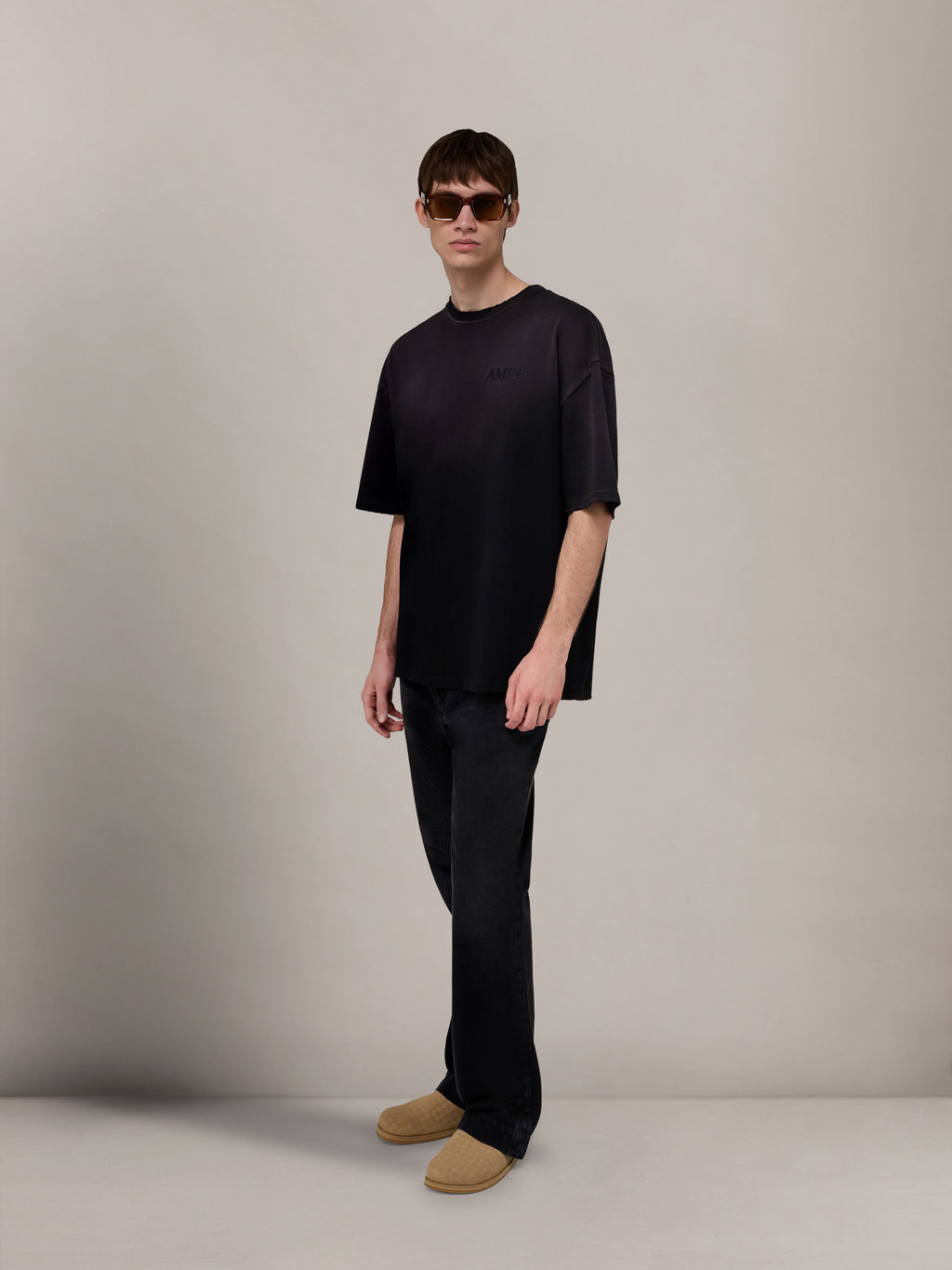 BANDANA PATCH OVERSIZED TEE - Black
