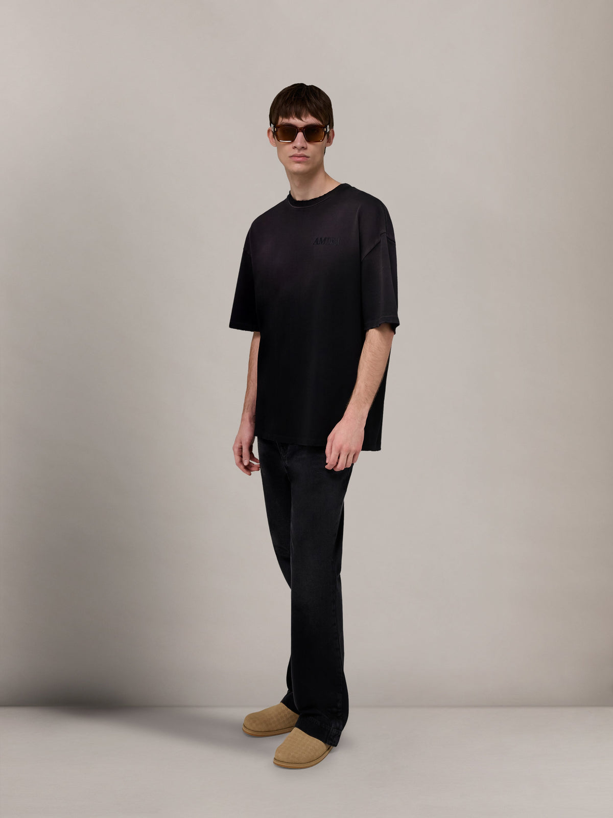 BANDANA PATCH OVERSIZED TEE - Black