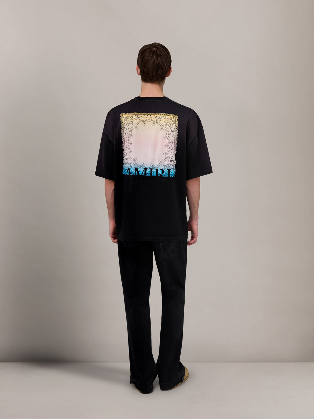 BANDANA PATCH OVERSIZED TEE - Black