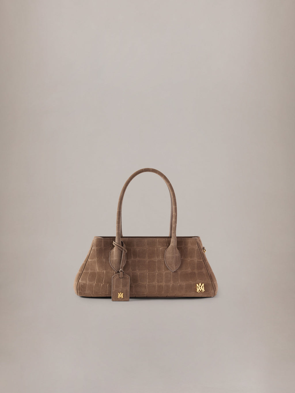 WOMEN - WOMEN'S SUEDE CROC HONEY 40 SHOULDER - Dark Brown