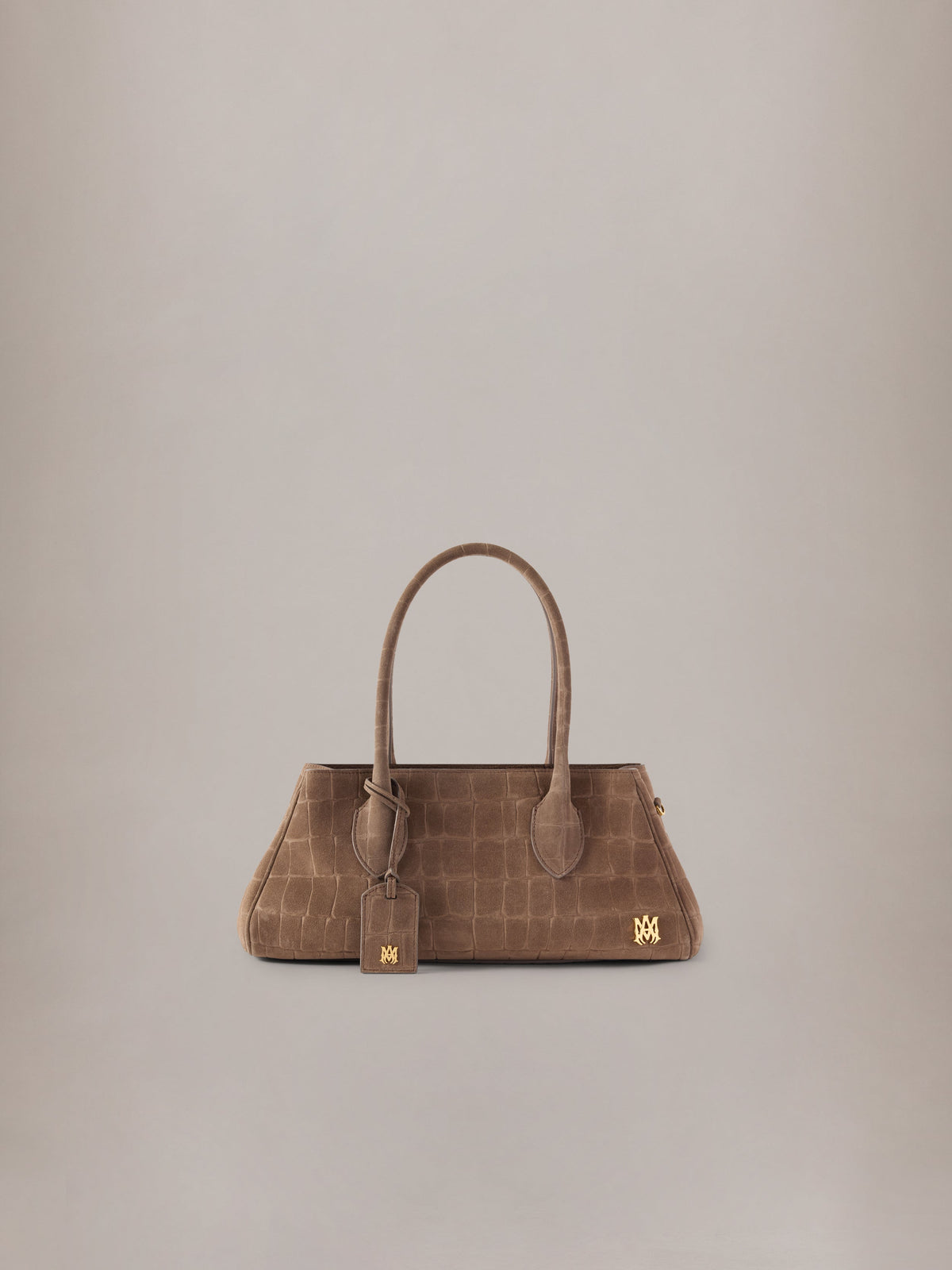 WOMEN - WOMEN'S SUEDE CROC HONEY 40 SHOULDER - Dark Brown