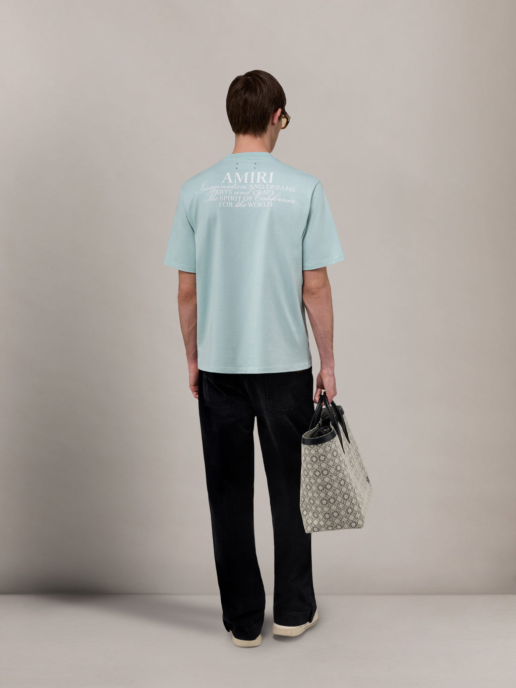 AMIRI SPIRIT TEE - Powder Teal