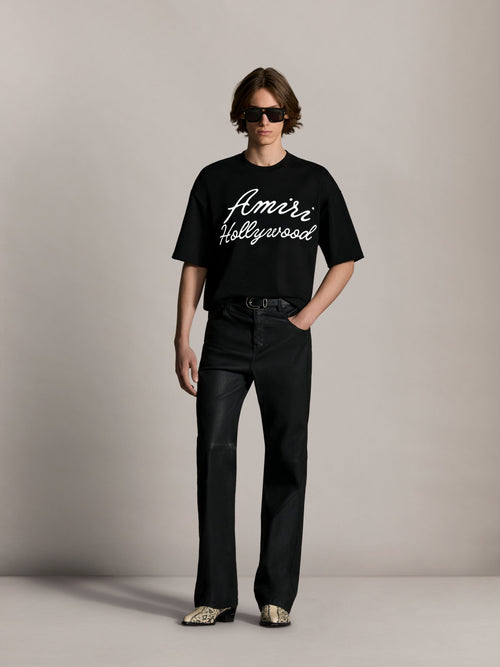AMIRI HOLLYWOOD OVERSIZED TEE - Black