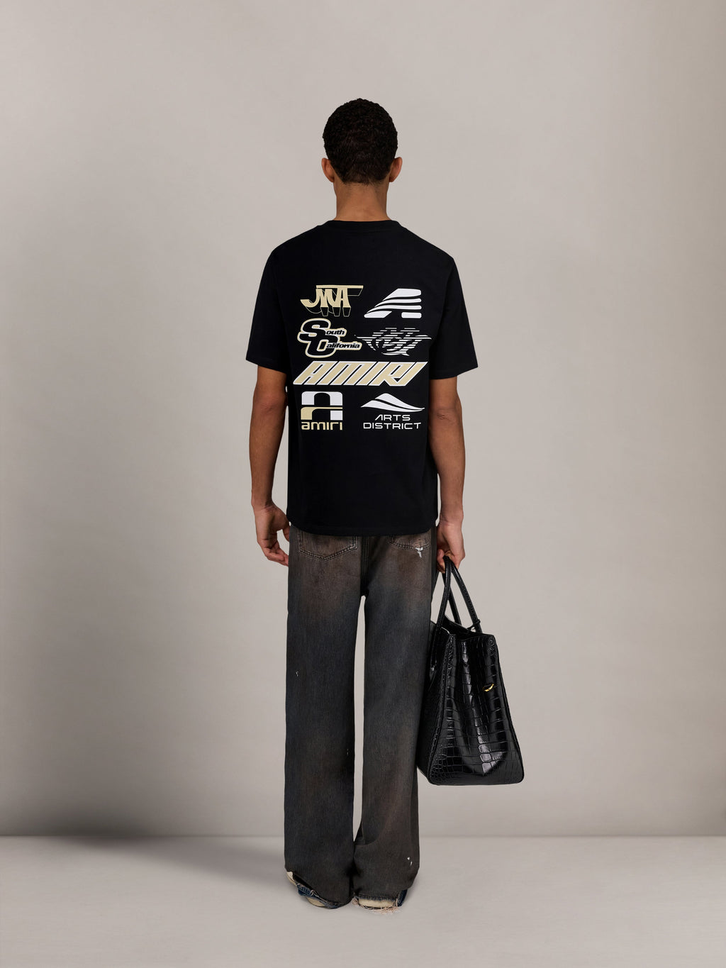 SPORTY LIGHTWEIGHT JERSEY TEE - Black