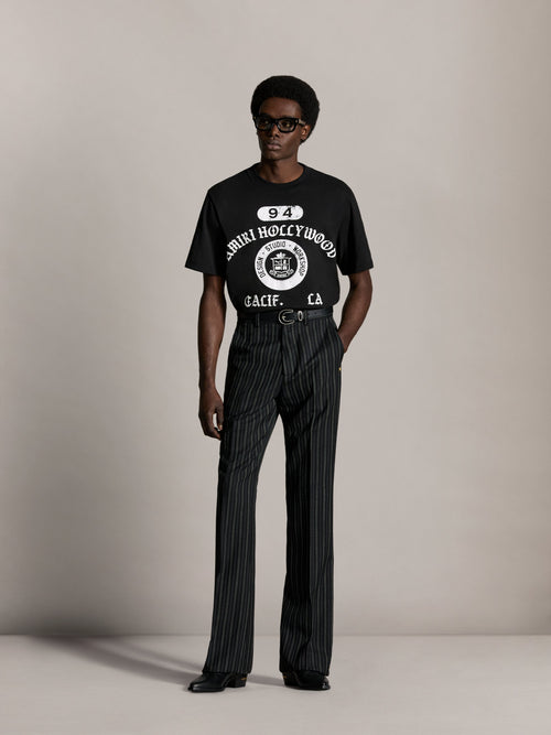 AMIRI COLLEGIATE BOX TEE - Black