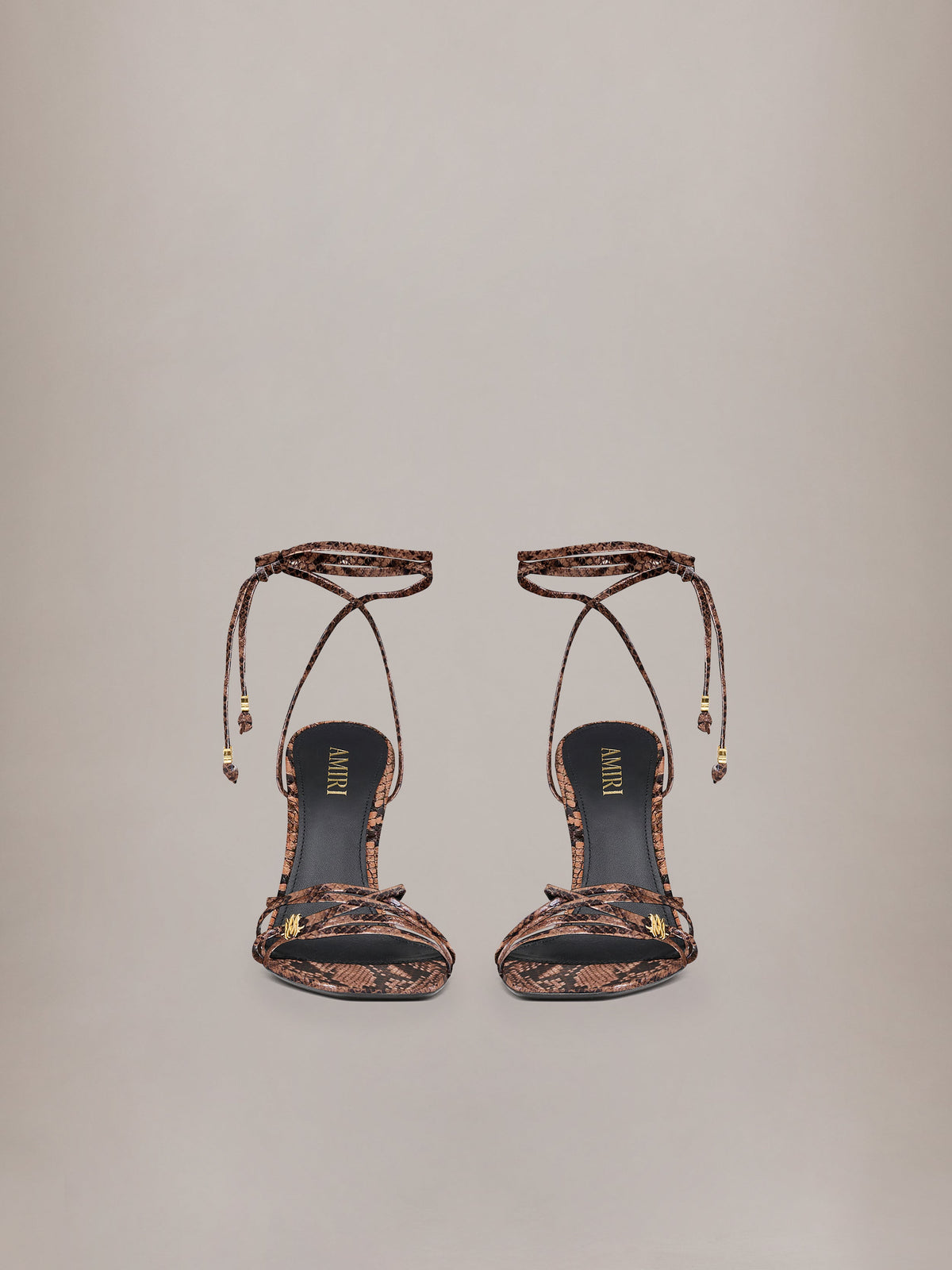 WOMEN - WOMEN'S SNAKE MA HEELED SANDAL - Brown
