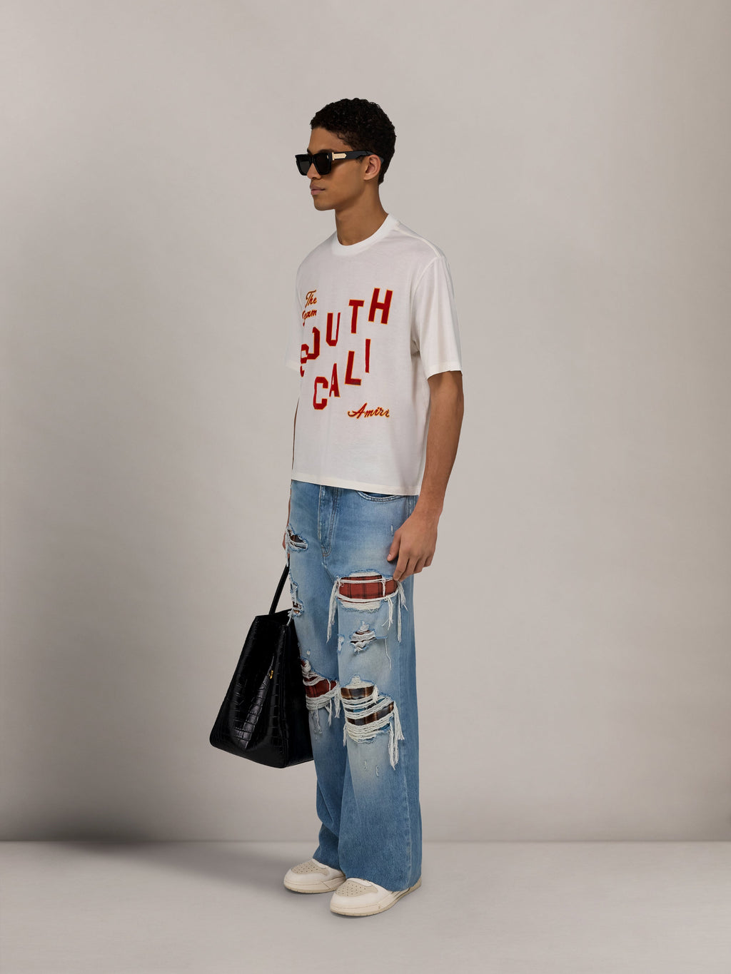 SOUTH CALI BOX TEE - Ivory